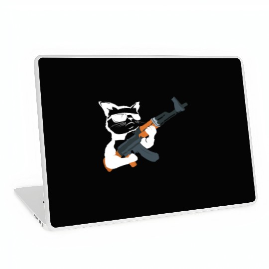 Gunning for Kitties funny Cat Gift Laptop Skins Laptop Skins