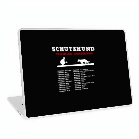 Schutzhund - Dog Training Commands In German Laptop Skins