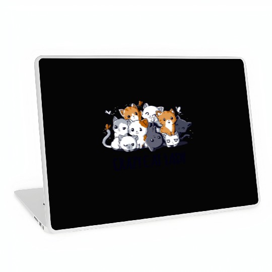 Crazy Cat Lady Laptop Skins