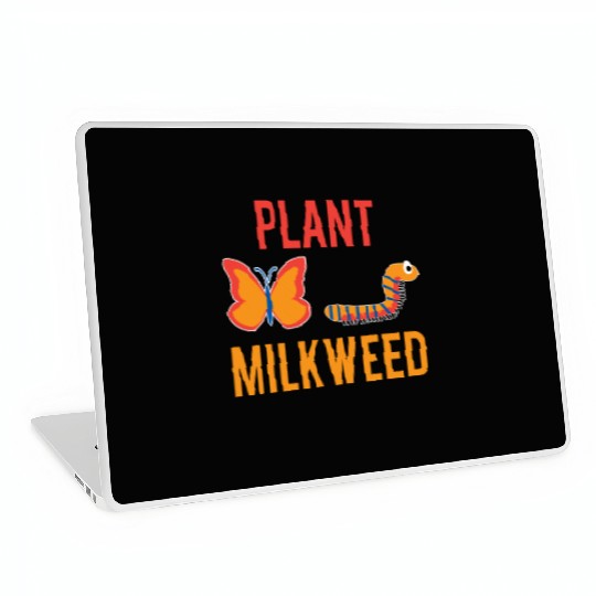 Women's Monarch Butterfly Plant Milkweed Caterpill Laptop Skins