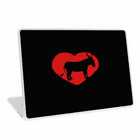 i love love heart donkey horse pony small packelse Laptop Skins