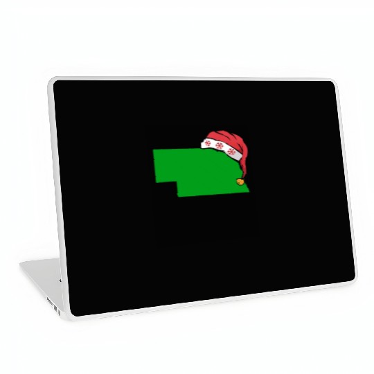 Nebraska Christmas Cute Christmas Gift Green US State Laptop Skins