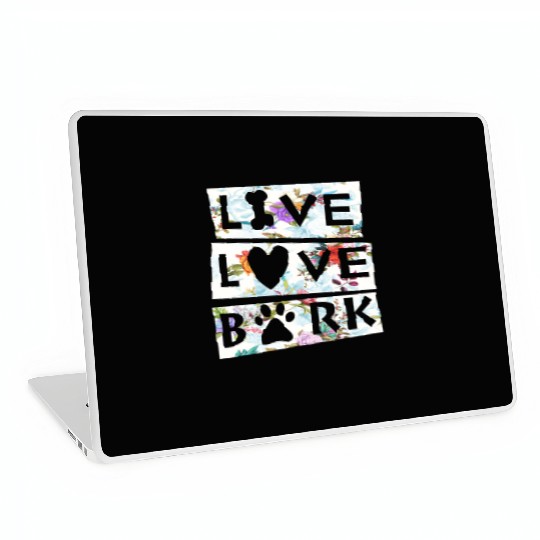 Dog Lovers Live Love Bark Laptop Skins