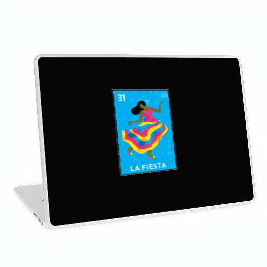 La Fiesta Mexican Loteria Bingo Card Laptop Skins
