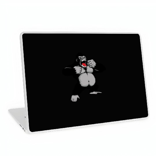Gorilla Standing, Gorilla Face, Monkey, Ape, Laptop Skins