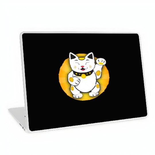 Maneki Neko - Japanese Lucky Cat Laptop Skins