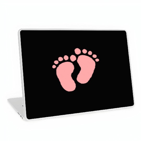 Baby Feet Pastel Pink Pregnancy Maternity Laptop Skins