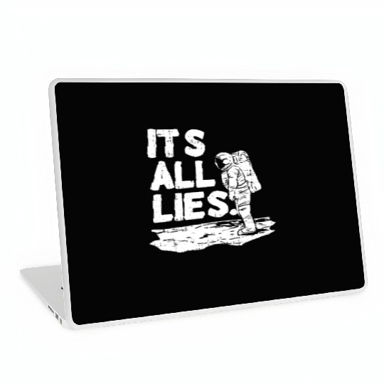 Moon Landing Conspiracy Theory Illuminati Gift Laptop Skins