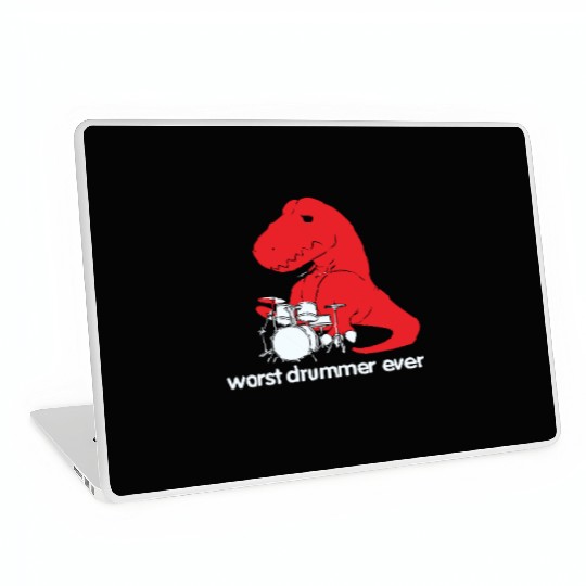 Goodie Two Sleeves Worst Drummer Ever Laptop Skins