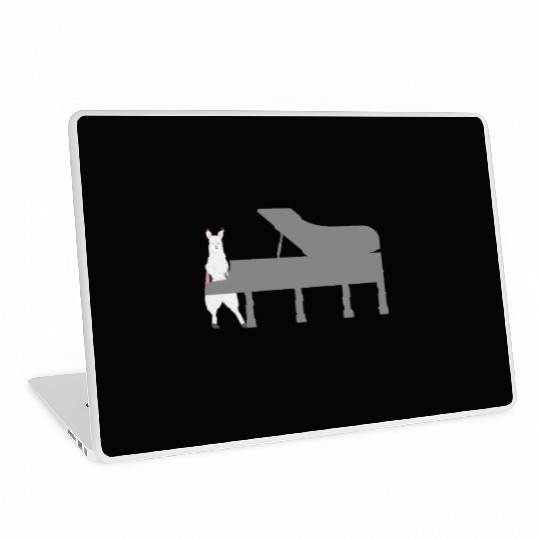 Cute Alpaca Llama Playing Piano Musician Gift Laptop Skins