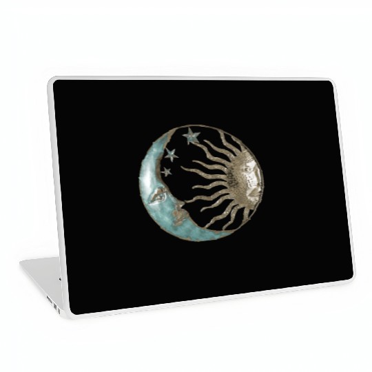Moon and sun Laptop Skins