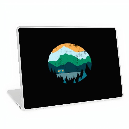 Wanderlust Campeing Mountains Nature Souvenir Gift Laptop Skins