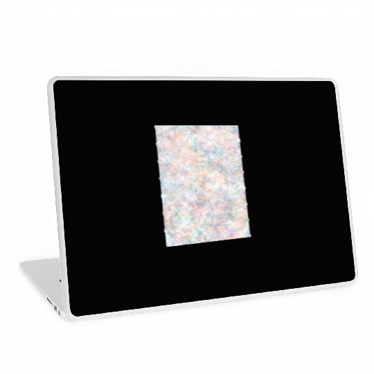 Multicolor Pastel Rainbow Marble Pattern Laptop Skins