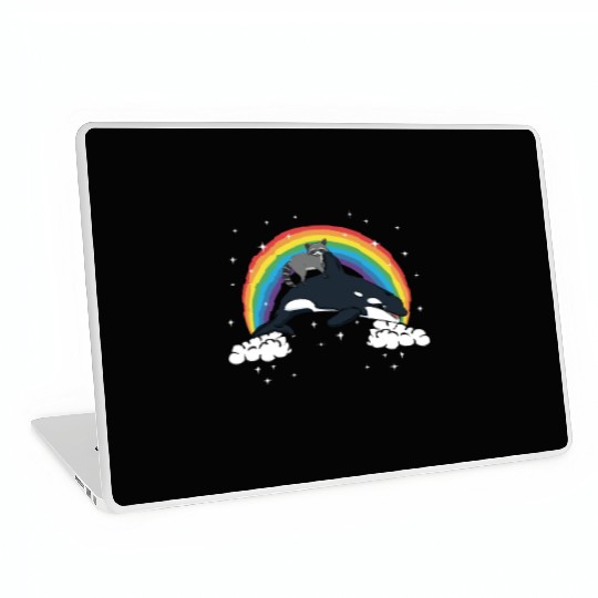 Raccoon Trash Panda Funny Orca Killer Whale Gift Laptop Skins