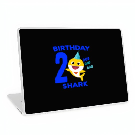 Baby Shark 2nd Birthday - Baby Shark Song Gifts Laptop Skins