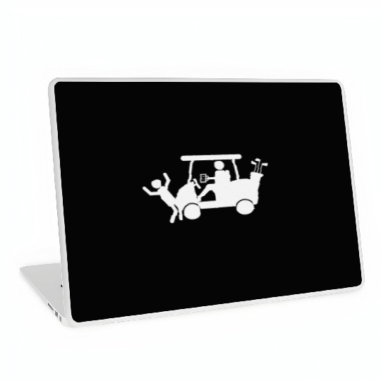 Golf Cart Beer Drunk Golfer Funny Design Gift Idea Laptop Skins
