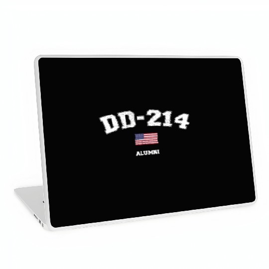 Dd 214 Us Armed Forces Alumni Usa Flag Vintage Laptop Skins