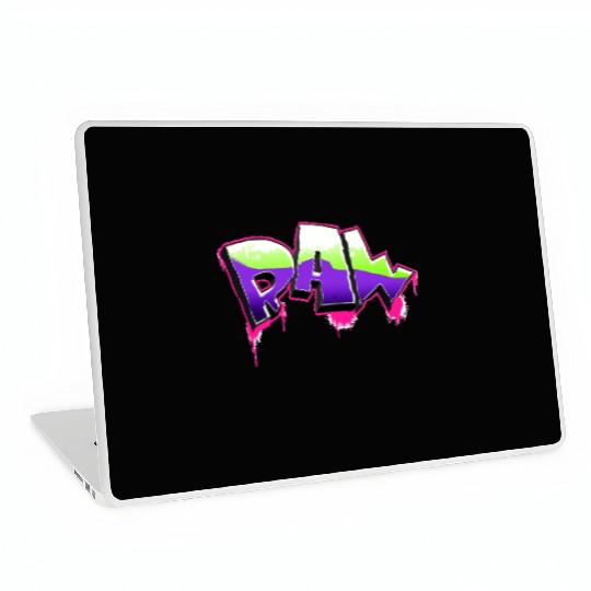 Raw Graffiti Art UFO Green, Plastic Pink, Proton Laptop Skins