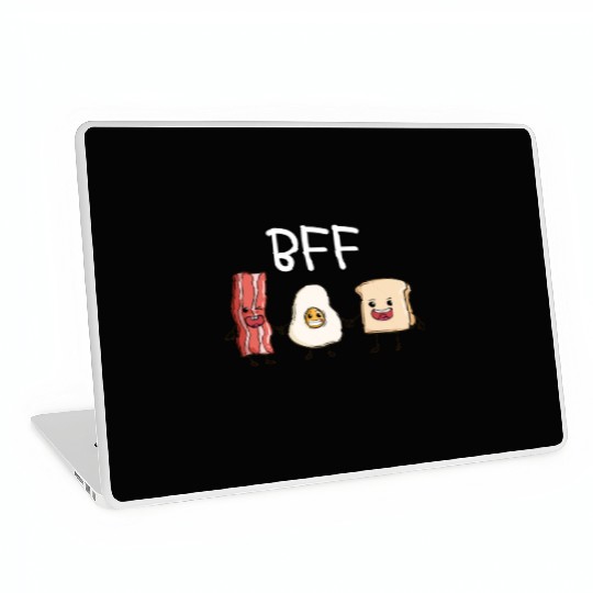 Fried egg bacon and toast best friends forever Laptop Skins