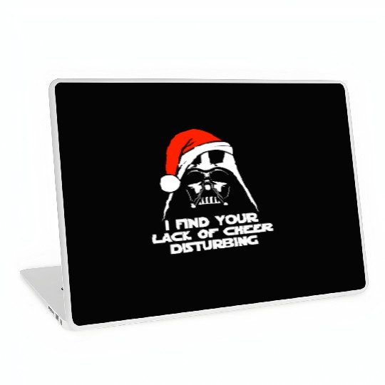 Darth Vader Santa Claus Christmas Sweater Design Laptop Skins
