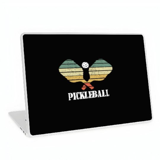 Pickleball Vintage Distressed Retro Player Laptop Skins
