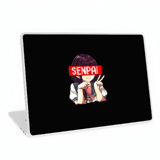 Senpai Anime Girl Japanese Cute Manga Kawaii Laptop Skins