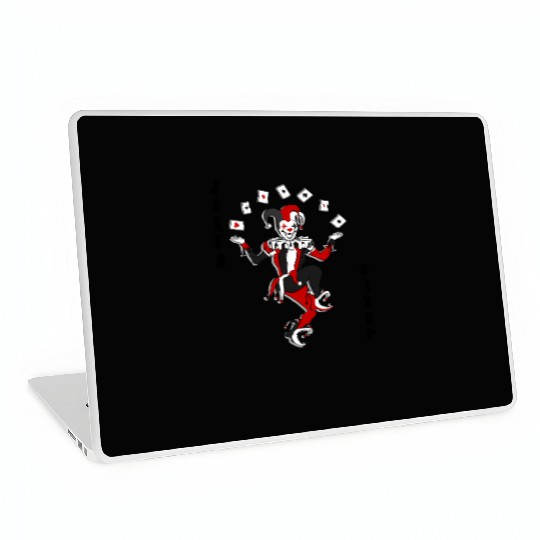Joker Joggling Card Laptop Skins