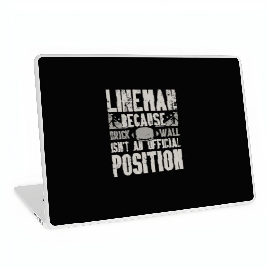 Football Lineman Design for Fall Game Days Laptop Skins