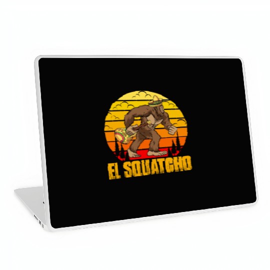 El Squatcho Mexican Sasquatch Bigfoot Laptop Skins