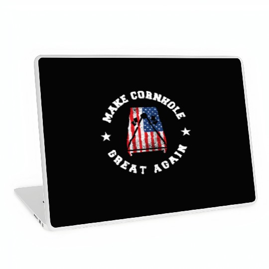 Make Cornhole Great Again Funny USA Gift Laptop Skins