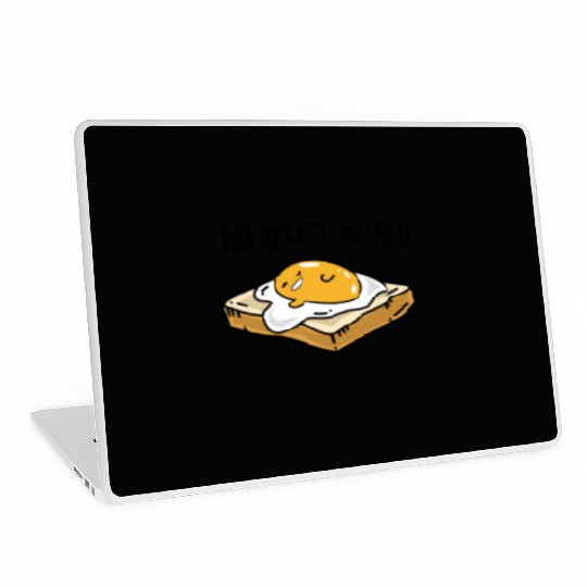 Fried egg toast - Breakfast in bed Laptop Skins