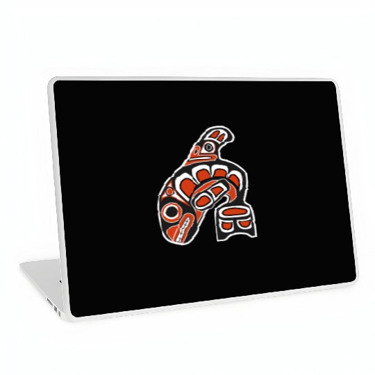 Orca Whale Indian Totem Tribal Haida Style Art Laptop Skins