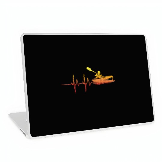 Kayak Heart Beat EKG Gift Laptop Skins