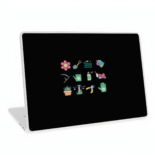 Funny Garden Gangster Colorfulgraphic Garden Tools Laptop Skins