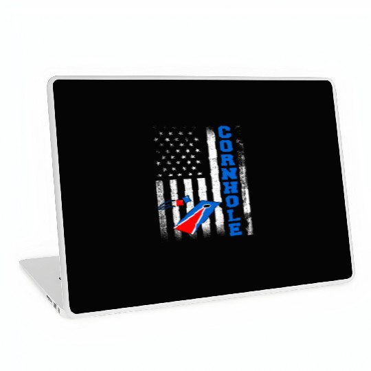 Cornhole Flag US American USA Player Game Bags Laptop Skins