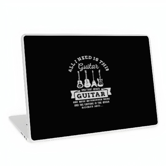 Guitar Design for a Guitar player Laptop Skins