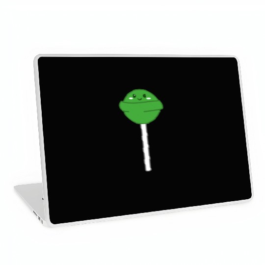 Cute Green Lollipop Laptop Skins