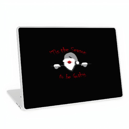 Tis the Season to be Gothy - Goth Santa Christmas Laptop Skins