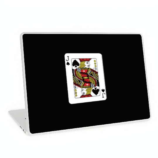 Jack Of The Spades Playing Card Poker Laptop Skins