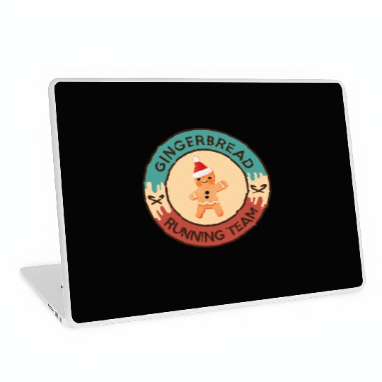 Gingerbread Running Team Laptop Skins