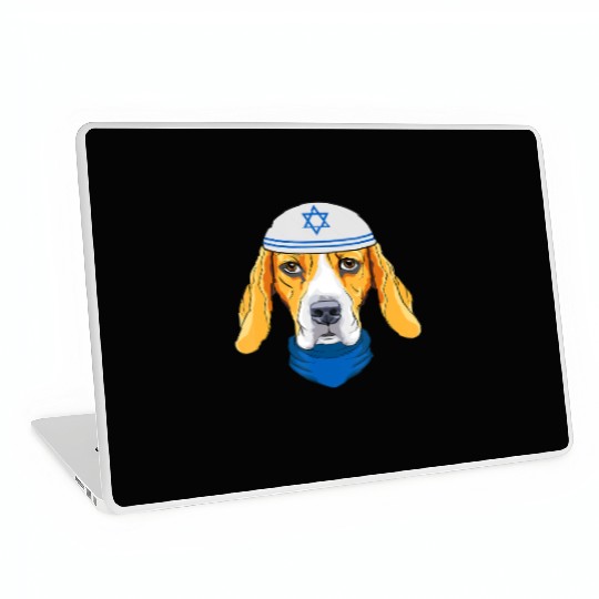 Cute Beagle Hanukkah Funny Dog Lover Jewish Gift Laptop Skins