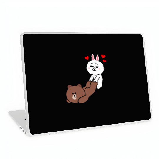 Brown bear and Cony Be My Lover Laptop Skins