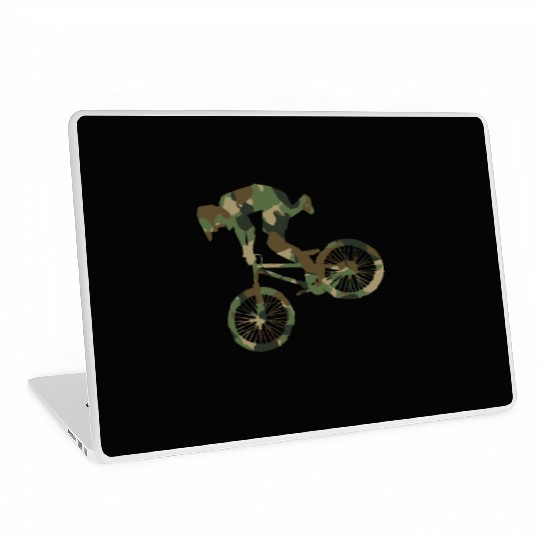 Vintage BMX Bike Racing Camouflage Laptop Skins