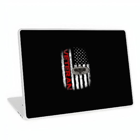 Vintage Flag US Paratrooper Airborne Division Army Laptop Skins