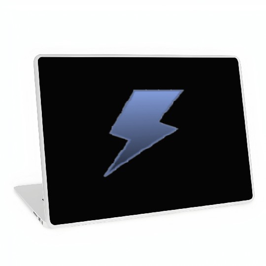lightning bolt blue Laptop Skins