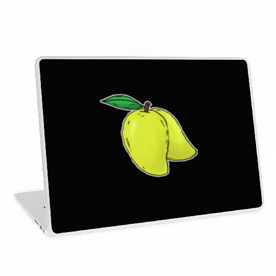 Mango hand drawn fruits summer Laptop Skins
