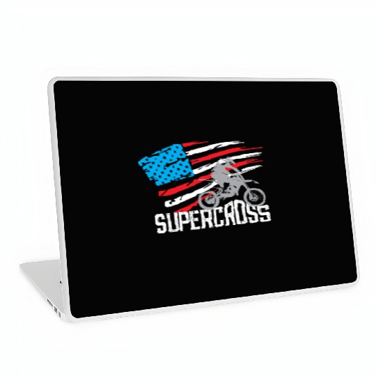 Supercross Motocross Racing Biker Laptop Skins