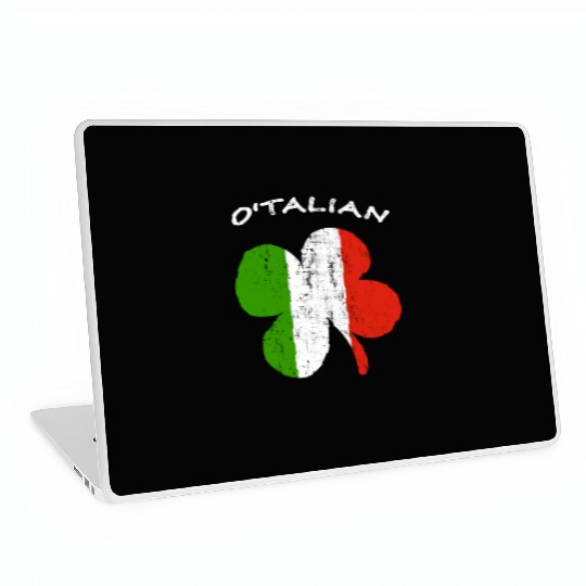 O'talian Funny Italian Irish, St Patricks Day Laptop Skins