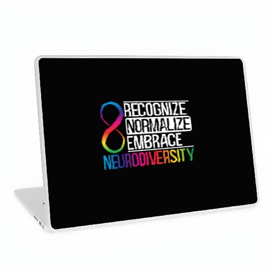 Recognize Normalize Embrace Neurodiversity Autism Laptop Skins