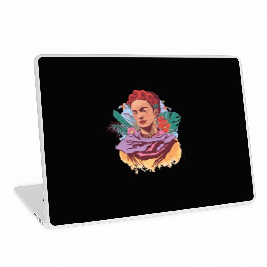 FRIDA KAHLO COLOR PORTRAIT Laptop Skins